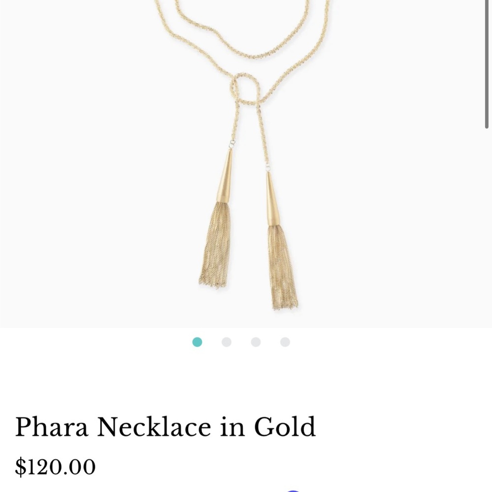 14K Gold Kendra Scott Phara Necklace Gold - Worn Many Ways
